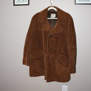 The Vagabond Finest Outerwear by Rich Sher Vintage Mens Corduroy Barn Coat Sz 45